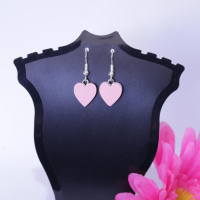 Ohrring Herz rosa mini