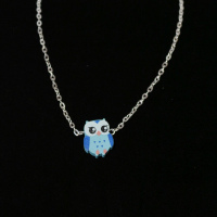 Kette Eule blau